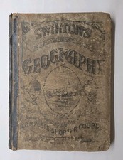 Swinton's Elementary Course in Geography 1875 Antique Geography Book picture