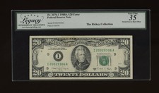 DBR 1988-A $20 FRN Minneapolis Error Fr. 2076-I Legacy 35 Serial I20029306A picture
