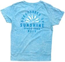 Roxy Women's Sunbow Relaxed Fit Boyfriend Tee T-Shirt in Light Blue Vintage Wash picture