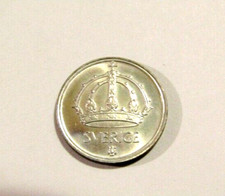 1950 Sweden 25 Ore Silver unc Coin picture
