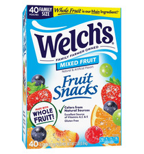 Welch's Fruit Snacks Gluten Free Mixed Fruit Soft Fruit Snacks, .8 oz, 40 Count. picture
