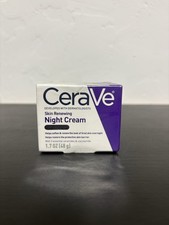 CeraVe Skin Renewing Night Cream Fragrance-Free HA+Niacinamide 1.7 oz picture