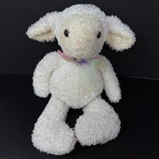 Vintage 2001 Commonwealth White Lamb Plush Sparkle Shimmer Sheep Stuffed Animal picture