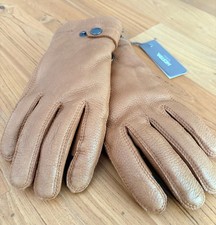 Hestra Sport Classic leather gloves in natural tan. Size 8. New with tags. picture