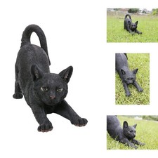 Tocca Hi-Line Gift Cat Stretching-Black, 2.64 Lbs., 14.76inchL x 5.31inch W X picture