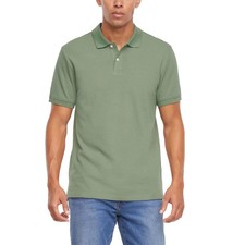 NWT Gap Men's Lightweight & Breathable Waffle-Like Textured Pique Polo Green XL picture