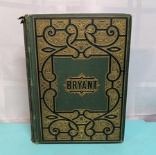 Antique 1876 Poems by William Cullen Bryant Hardcover D Appleton Vintage Poetry picture