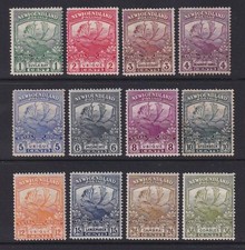Newfoundland GV 1919 Contingent Set. Mixed Mint, 1 x Used. Cat approx £195. picture