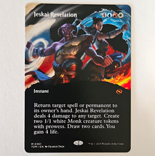 Jeskai Revelation MTG Tarkir: Dragonstorm Borderless Showcase Art English #0361 picture