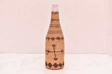 ATQ Northern California Yurok, Karok Hupa Basket Woven Covered Bottle Circa 1900 picture
