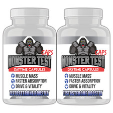 #1 Test Booster Monster Test Caps Male Drive Men's Capsule Pills 120ct, 2pk picture