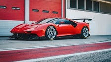car Ferrari P80C red Exotic Supercar 11x17 Poster picture