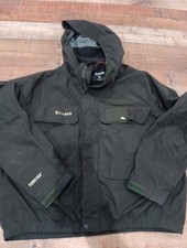 Simms Jacket Mens Large Green Goretex Lightweight Hooded Outdoors Fishing 2962 picture