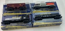 Lot of 4 American Flyer S Gauge Train A/F Tie, Range Hopper, Boom, Flat Cars NEW picture