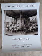 Eugène Atget Exhibition Poster -Berkeley Art Museum 1987- Gravure Print - 19x26 picture