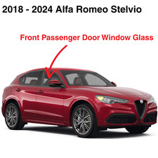 Fits 2018-2024 Alfa Romeo Stelvio Front Passenger Right Door Window Glass TEMP. picture