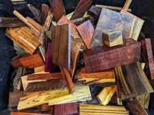 Craft Wood Scrap Box for Jewelry Making - Assorted Wood Pieces picture