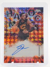 DONOVAN MITCHELL 2025-26 TOPPS CHROME UPD HAVOC MARKS ORANGE GEO AUTO 03/25 picture