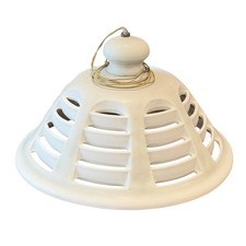 Vintage 1960s Sun City Arizona MCM Louvered Pendant Light – 19