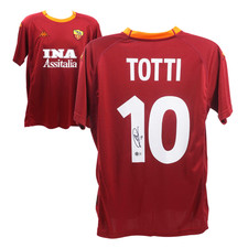 Francesco Totti Signed AS Roma Home Soccer Jersey #10 with Beckett COA picture
