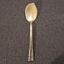 Vtg Holmes & Edwards May Queen Jelly Spoon 6.25” Silverplate Inlaid IS picture