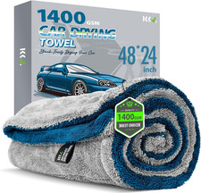 KKV Full-Sized SUV Drying Towel, 48”x24” Dual Sided Microfiber Car Cleaning Towe picture