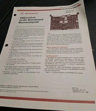 VINTAGE RARE 1985 BROCHURE VMEmodule MICROCOMPUTER  MVME 130/131  picture
