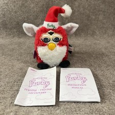 Furby Christmas Special Limited Edition Holiday Santa Red Tiger 1998 NEW picture