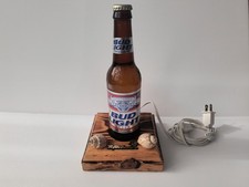 Vintage Bud Light Beer Desk Table Light Lamp Myrtle Beach SC Seashells  SEE DESC picture