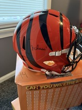 Cincinnati Bengals Jamar Chase Signed Football Helmet NFL Authentic Replica picture