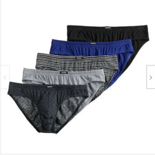 Men Equipo 5-Pack Bikini Briefs Navy-Black-Gray No Fly Premium Cotton Underwear picture