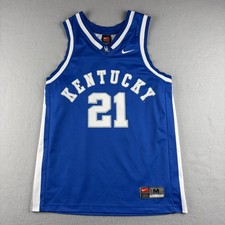 Vintage Tayshaun Prince Kentucky Wildcats Jersey Size M Nike Team UK #21 picture