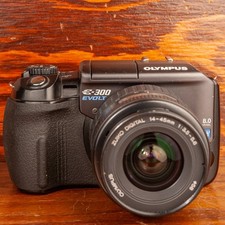 Olympus Evolt E-300 8MP Four Thirds DSLR Camera w 14-45mm Lens Tested Working picture