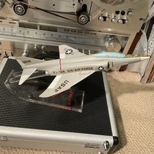 Vintage Topping  McDonnell Phantom II USAF Desk Top Model Jet w/Stand picture