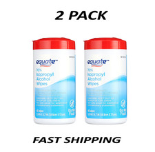 (2 pack) Equate 70% Isopropyl Alcohol Wipes, 40 Wipes. picture