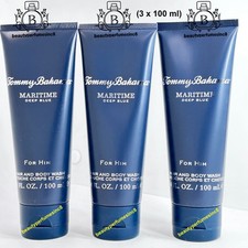 Tommy Bahama MARITIME DEEP BLUE 3.4 oz Body wash shower gel Brand New (3x100 ml) picture