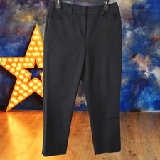 Ann Taylor Loft Riviera Pants Black Julie Casual Stretch Size 4 picture