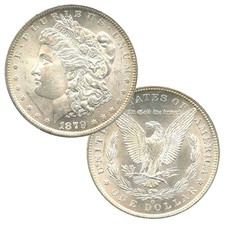 USA 1878-1904 Morgan Dollar 90% Silver Coin Brilliant Uncirculated - Random Date picture