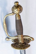 Circa 1720 France Epee Sword King Louis XV Musketeer Napoleon Battle War picture