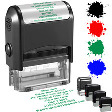 Custom Self-Inking Rubber Stamps Personalized Return Address Up to 3-8 Lines picture