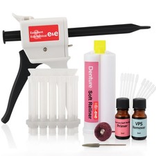 E&E Upper & Lower Denture Reline Kit – Complete MultiUse Soft Silicone Reline... picture