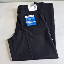 Haggar Men’s Cool 18 Pro Dress Pants Classic Fit 38x32 Straight Leg No Iorn picture