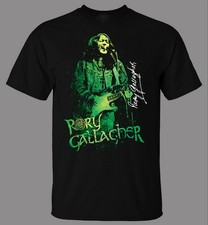 Vintage Rory Gallagher Music Guitar Legend Black Unisex Tee All Size Shirt UR31 picture