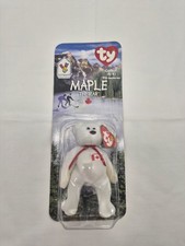 1999 McDonalds ty Beanie Baby Maple The Bear Rare ERRORS 1993 OAKBROOK NEW picture