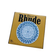 Rhude x Corelle Instant Brands 16 Piece Dinnerware Set Blue White New In Box picture
