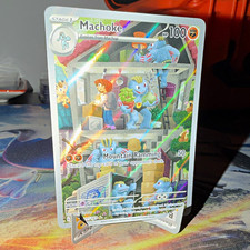 Pokemon TCG Machoke 177/165 SV151 Scarlet & Violet 151 Illus Rare Full Art Holo picture