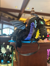 2026 Authentic HongKong Disney Maleficent Dragon Plush Magnetic Shoulder Pal New picture