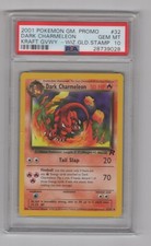 2001 Pokémon Dark Charmeleon 32 Kraft Giveaway W Stamp Promo PSA 10 picture