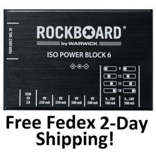 New RockBoard ISO Power Block V6 IEC Isolated Guitar Effects Pedal Power Supply picture