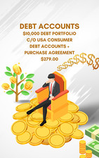 DEBT ACCOUNTS FOR SALE $10,000 Face Value Debt Portfolio w/ Purchase Agreement picture